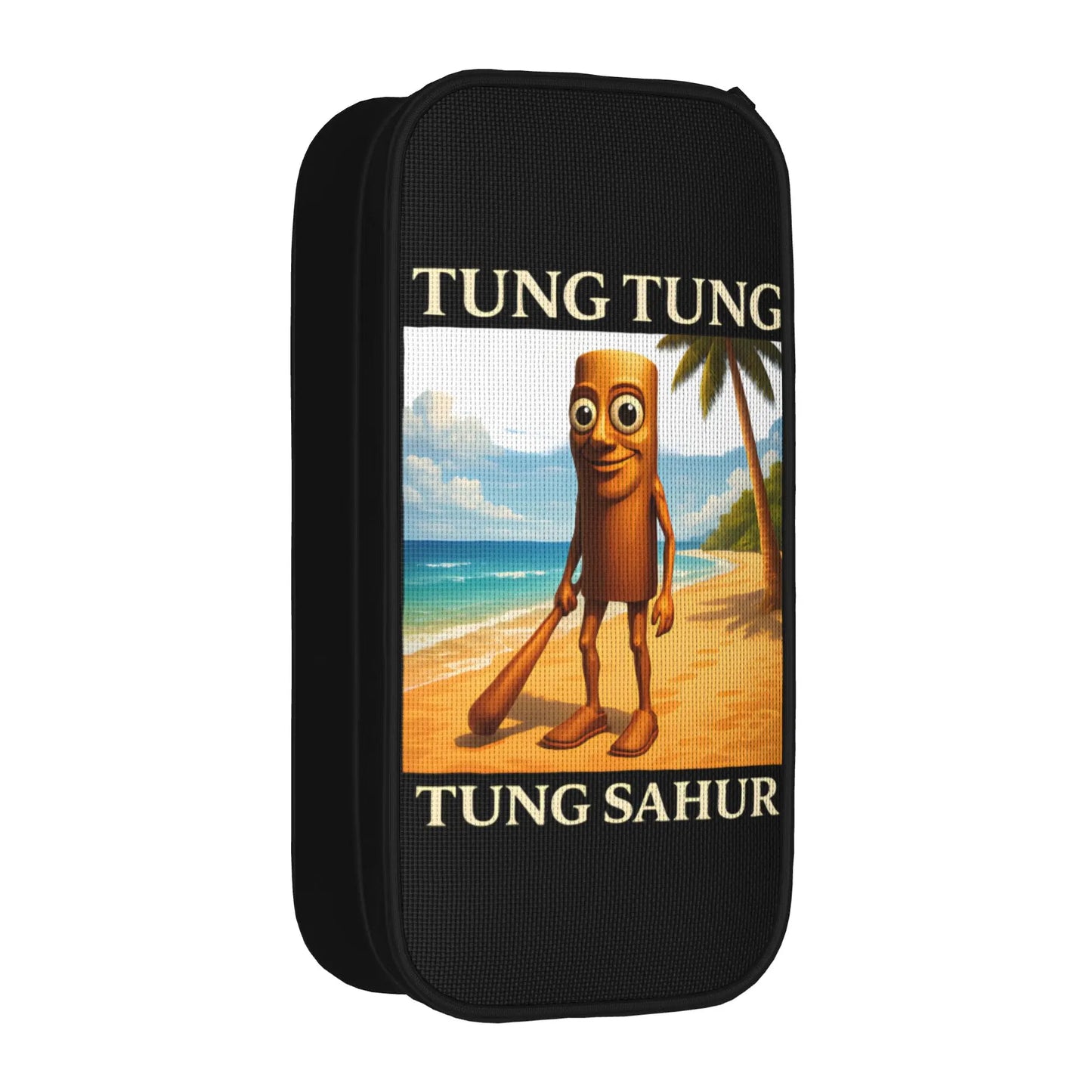 Triple T 67 Meme Tung Tung Tung Sahur Speed Face Pencil Case Pencilcases Pen Box Big Capacity Bag Zipper Stationery