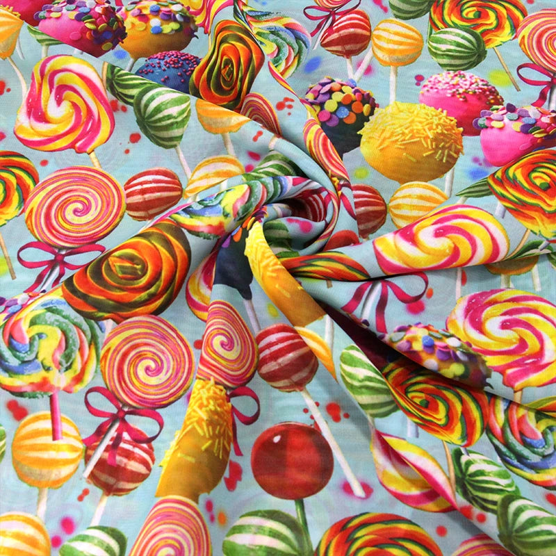 personalized 1pcs 50*140cm Your Design Customized Fabric Cotton polyester for sewing - Chiffon fabric
