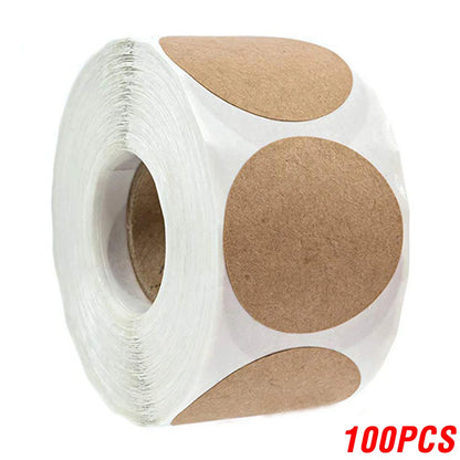 100-500pcs Vintage Kraft Paper Stickers Scrapbook Gift Stationery Label Stickers Handmade With Love Thank You For The Sticker