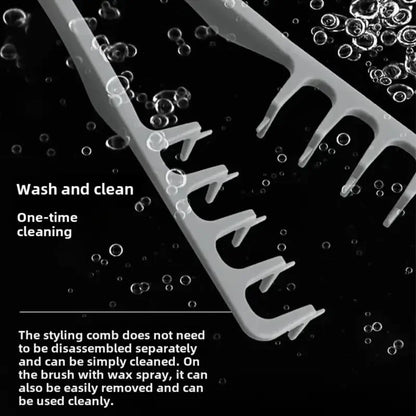 New Volumizing Wide-Tooth Hair Styling Comb Textured Styling Comb Korea Style Seam Covering Bangs Hair Combs For Men