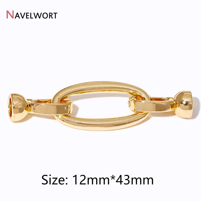 2/4/6Pcs Gold Color Round Jewelry Clasps, Locks for Jewelry, Clasps for Bracelet Necklace Making Supplies, Accessories for Je