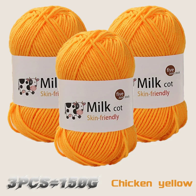 150g milk yarn handmade medium coarse DIY weaving yarn ball for knitting sweaters, hats, scarves and other clothing - 05