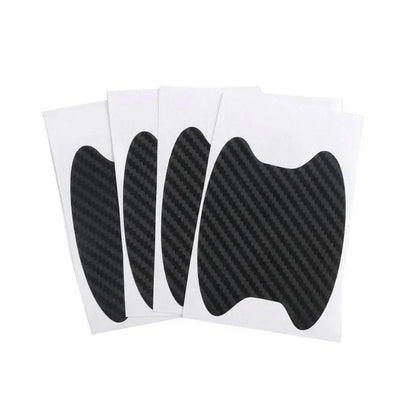 4Pcs/Set Car Door Sticker Carbon Fiber Scratches Resistant Cover Auto Handle Protection Film Exterior Styling Accessories - B