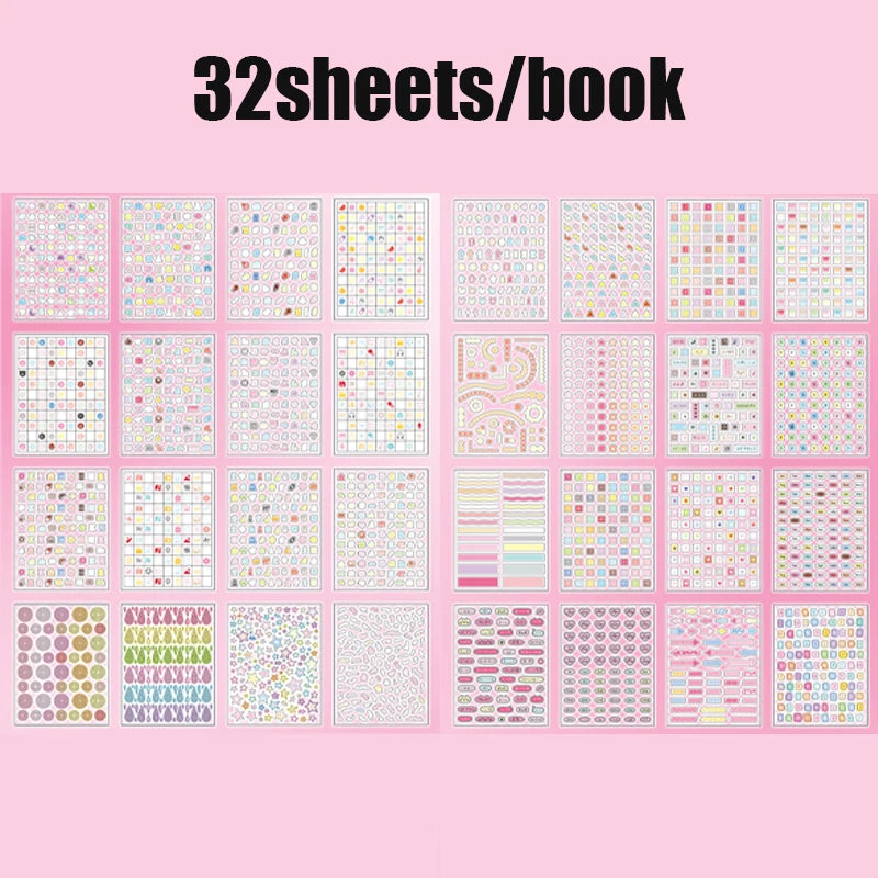 Mr Paper,kawaii Mini Deco Sticker Book scrapbooking stickers stickers aesthetic cheap stationery supplies journaling statione