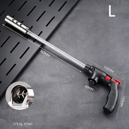 Extended Butane Torch Long Tube Gas Blow Torch For Outdoor Camping BBQ Soldering Welding Kitchen Cooking Hand Tool