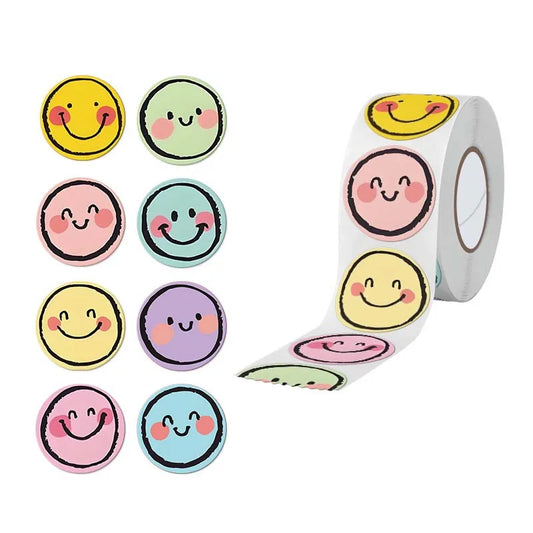 100-500pcs Cute Reward Stickers for Kids School Supply - DIY Thank You Sealing Labels Stationery Toy Game Tags for Teachers G