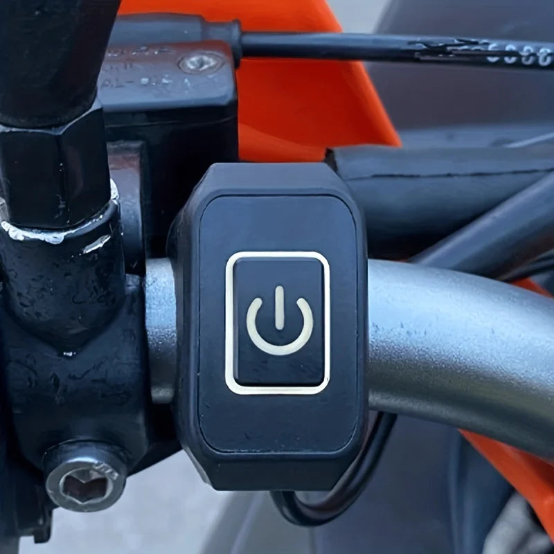Universal Motorcycle Handlebar Switch Button 12V Button Connector Switch for Electric Star Pressure Waterproof Control Switch