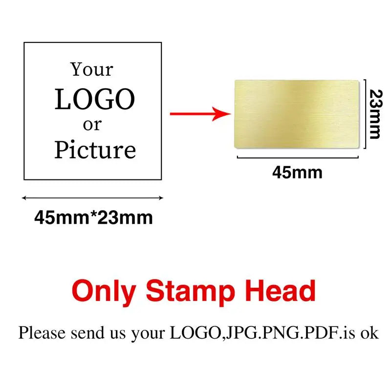 Custom Stamps Personalized Logo Metal Stamps Custom Wax Seals Stamps Customize Your Own Logo Gift Stamps Invitation Stamps - 