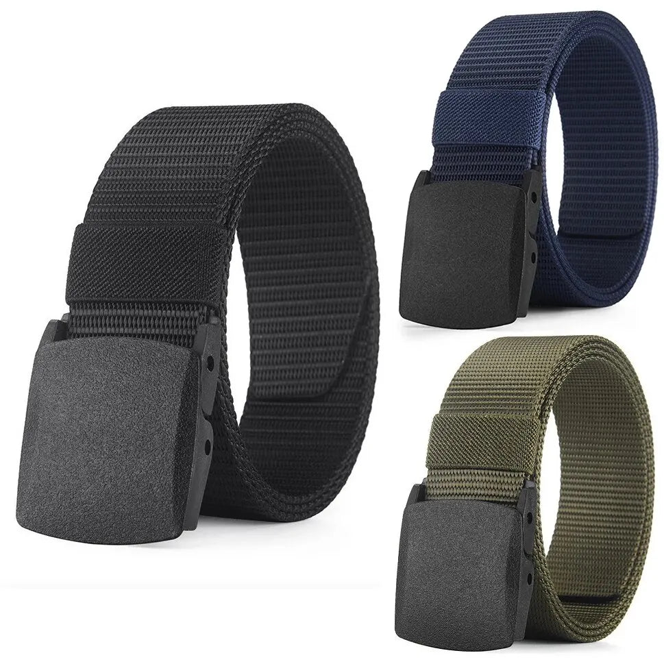 Men's Belt Outdoor Casual Canvas Belt Metal Free Training Nylon Tactical Belt With Pants Jeans Belt Sports Belts For Men Wome