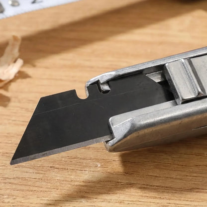 Utility Knife Trapezoid Blades Replacement Set DIY Art Craft Cutter Tool Alloy Steel Ladder Blade Multifunction Carving Suppl