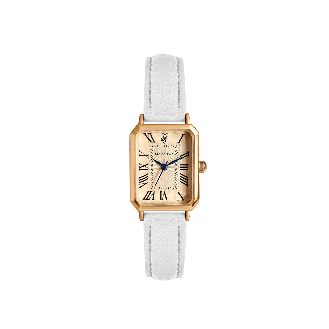 Fashion Retro Digital Dial Casual Watches Square Leather Strap Fashionable Clock Quartz Wristwatch for Women Gift - WHITE