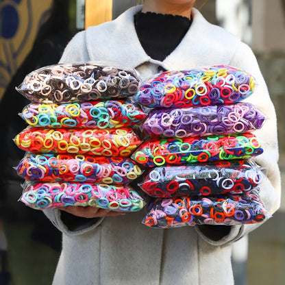 20/50pcs Kids Elastic Hair Bands Girls Sweets Scrunchie Rubber Band for Children Hair Ties Clips Headband Baby Hair Accessori