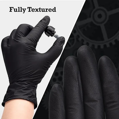 10/20/50/100PCS Black Nitrile Disposable Gloves for Work Latex Free Home Cleaning Glove Textured Mechanic Tattoo Hair Dye Bea