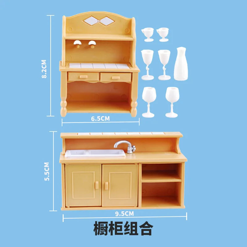 miniature items dollhouse furniture accessories living room bedroom supermarket shopping games family interaction doll kids t