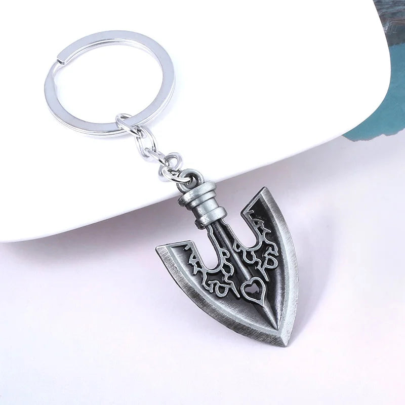 Anime JOJOS BIZARRE ADVENTURE Keychain Kujo Jotaro Arrow Metal Pendant Chain Choker keychain Charm Gifts Cosplay Jewelry