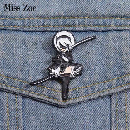 Cartoon Characters Enamel Pins Custom Adventure Game Brooches Lapel Badges Cartoon Funny Jewelry Gift for Kids Friends