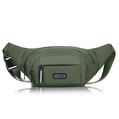 Men Canvas Fit Waistpack Mobile Fanny Waist Packs Men's Sports Outdoor Leisure Running Anti Theft Ultra Thin Invisible Waist 