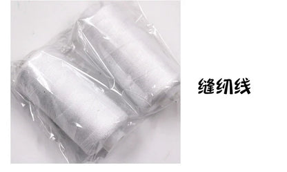 2Pcs 500M Sewing Thread Polyester Thread Set Strong And Durable Black White Sewing Threads For Hand Machines - white