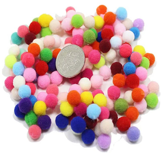 30-300Pcs Pom Poms Fluffy Soft Pompom Ball 8/10/15/20/25/30mm Handmade Sewing Craft DIY Kids Toy Christmas Weddinrg Decoratio