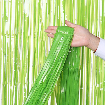Top Matte Birthday Party Decoration Backdrop Foil Tassel Fringe Curtain Kids Adult Photo Booth Baby Shower Wedding Matte Drap