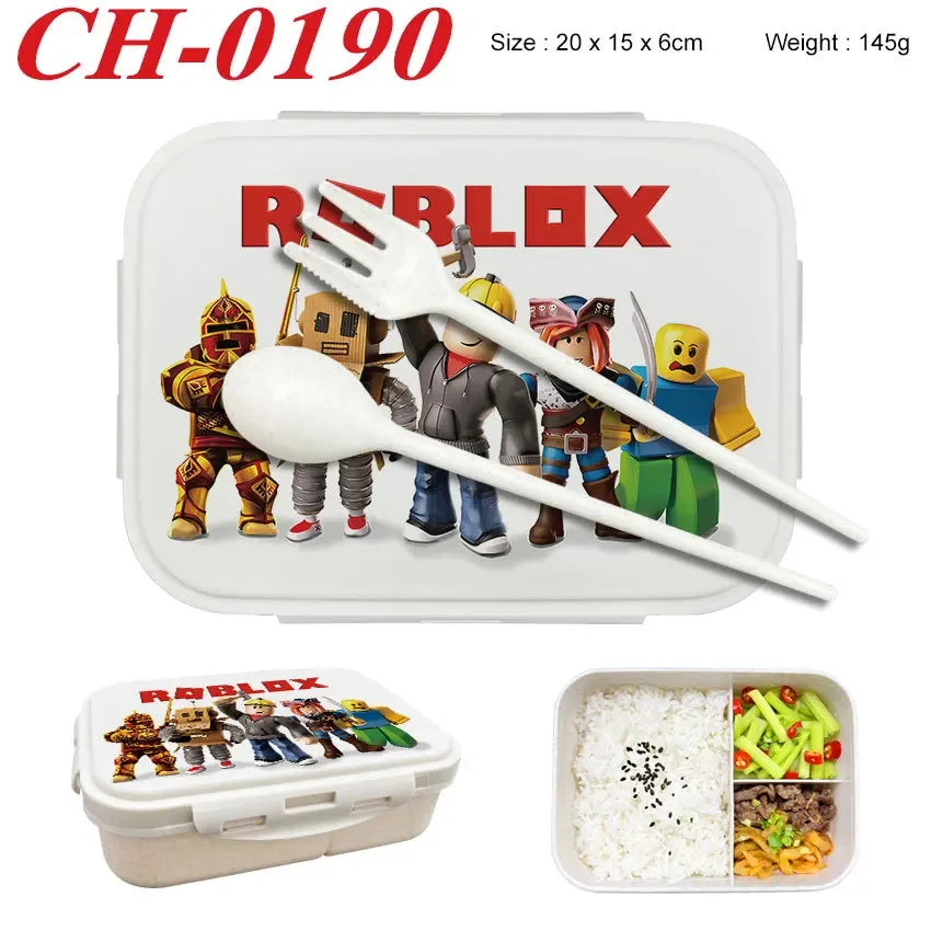 Robloxs Bento Lunch Box Game Figure Printed Lunch Box s Food Storage Containers Birthday Gifts - CH-0190
