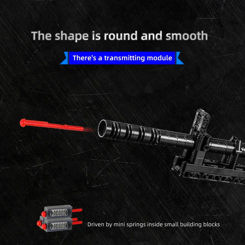 Military MK14 Battle Rifle Simulation Gun Assembled Building Blocks Bricks Model MOC Army Firearm Weapons Set Boys Toys Kid G