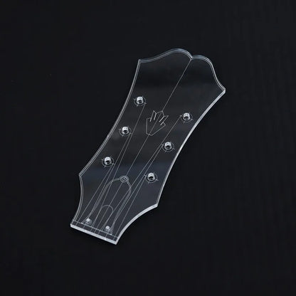 Guitar Head Template Electric Guitar Acoustic Guitar Ukulele Transparent Acrylic Template Guitar Making Mold - SJ-QTMB14
