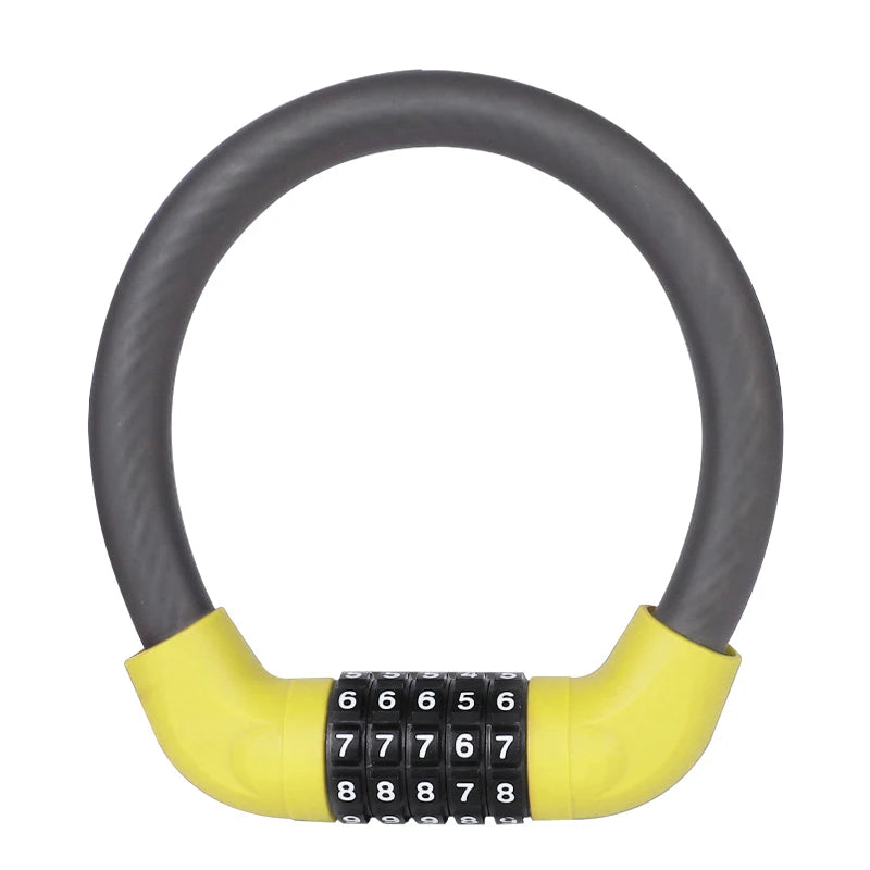 5-Digit Combination Bike Lock - Heavy-Duty Universal Bicycle Lock for Mountain Bike/Scooter/&Motorcycles - Anti-Theft Protect