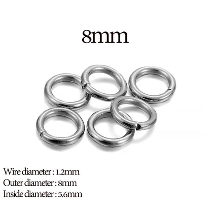 200Pcs Stainless Steel Open Jump Rings for Jewelry Making Supplies DIY Double Loops Split Rings Connectors For Jewelry Findin