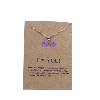 Trending Cute Classic Beard Pendant Necklace For Women Choker Chunky Necklaces Couple Friendship Party Jewelry Accessories Ne