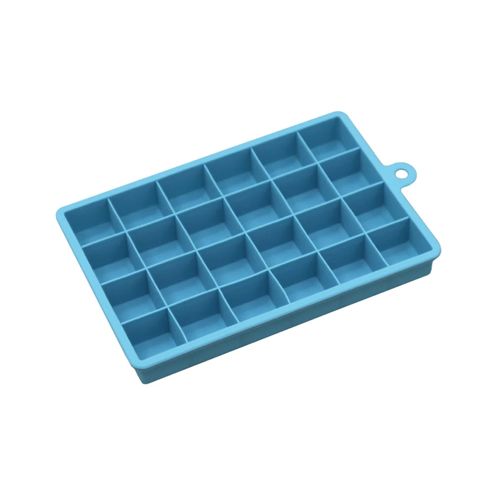 Silicone world Silicone Ice Cube Mold 15/24 Grids Square With Lids Trays Icecream Cold Drinks Whiskey Cocktails Tools Ice Mol