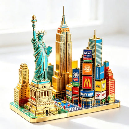 America Travel Souvenirs New York Metal Fridge Magnets United States Manhattan Statue of liberty Fridge Stickers Wedding Gift