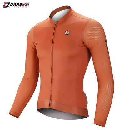 DAREVIE Cycling Jersey Small Size SPF 50+ Training Level Men Women Long Sleeves Cycling Jersey Breathable Man Cycling Maillot