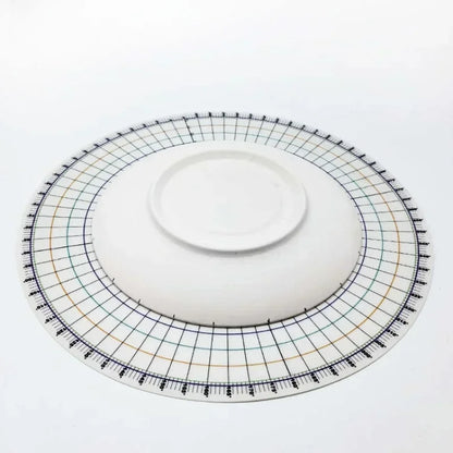 26cm Pottery Round Divider Circular Equal Parts Card Divider Ruler DIY Ceramic Underglaze Painted Auxiliary Pad Painting Tool