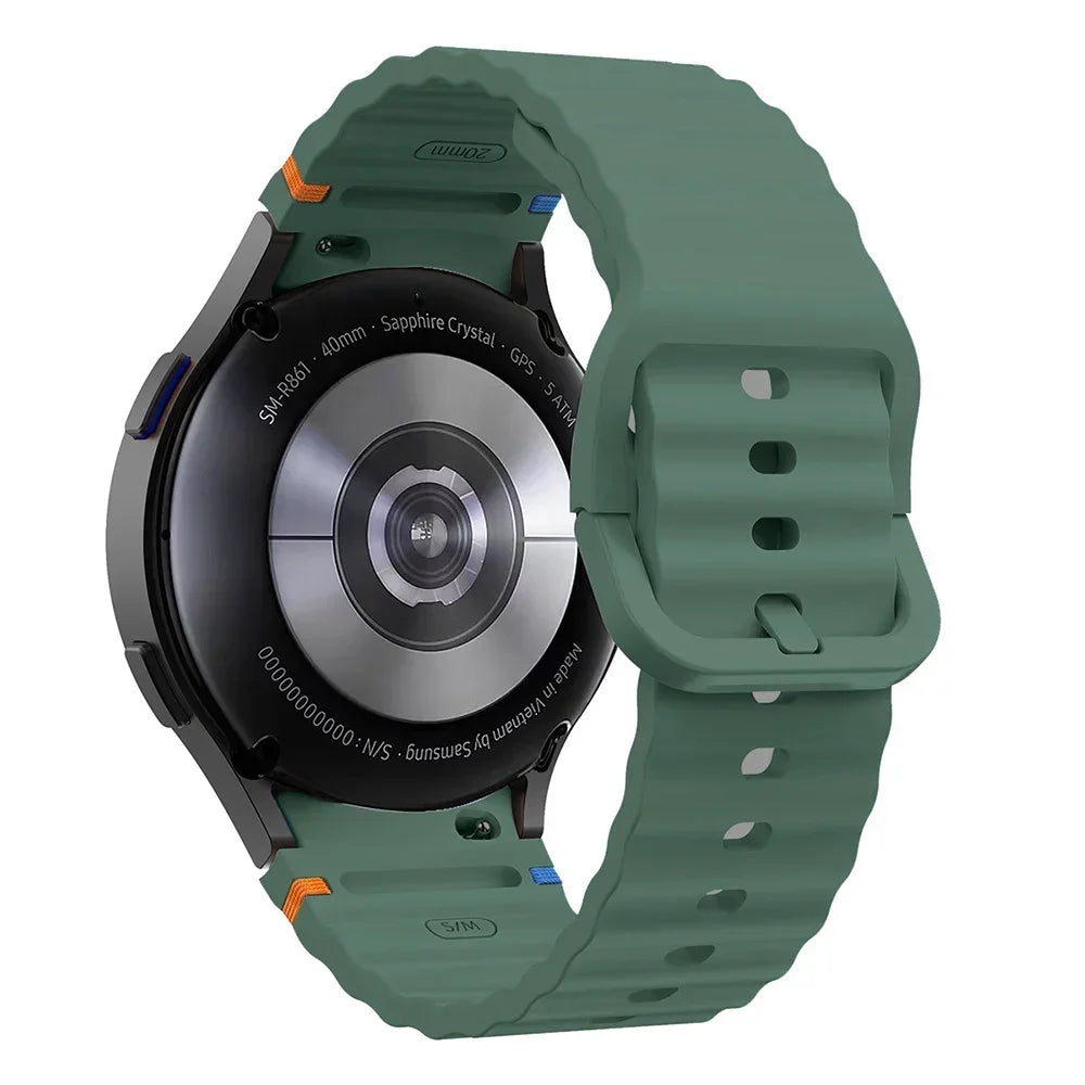 Original Silicone Band for Samsung Galaxy Watch 7 FE 6 4 Classic 5 Pro 44mm 40mm 43mm 47mm 45mm Bracelet Galaxy Watch6 7 Stra