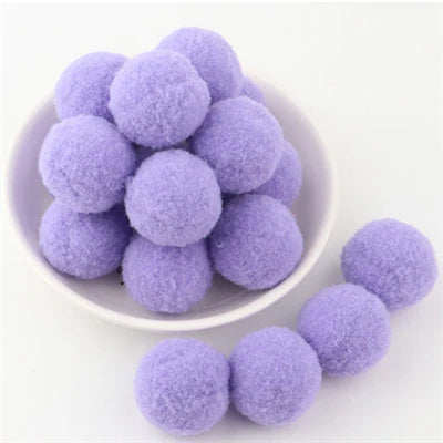 Soft Pompom Fluffy Pompones Plush Craft Pom Poms Ball Furball mini 8mm to 30mm Pompon Christmas Decoration Kids Toys crafts -