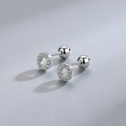New Fashion Heart Stud Earrings for Women Hypoallergenic Screw Cartilage Helix Earring Girls Piercing Accessories Jewelry Gif