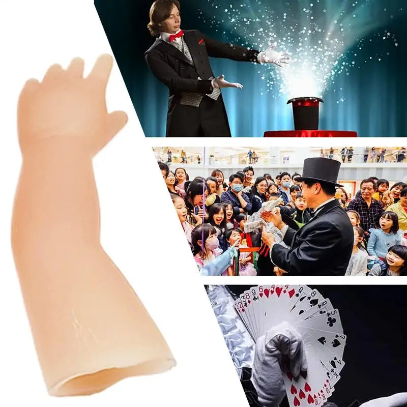 Funny Magic Tricks Coin Disappearing Toys Little Hand Prank Joke Magic Props C oins Disappear Performance Magicians Mini Arm