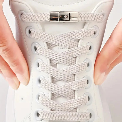 New Press Lock Shoelaces Without ties Gradient Flats Elastic Laces Sneakers Kids Adult No Tie Shoe laces for Shoes Accessorie