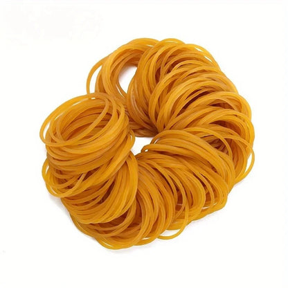 High elastic yellow rubber band - set of 100/300/666 pieces, with a diameter of 38 millimeters, durable natural rubber, suita