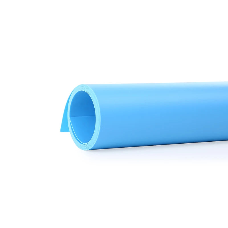 55*120cm Solid Matte PVC Anti-wrinkle Waterproof White Photo Backgrounds Backdrop for Photography Subject shooting - Blue