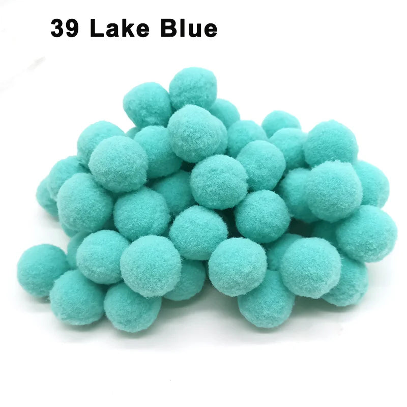 30-300Pcs Pom Poms Fluffy Soft Pompom Ball 8/10/15/20/25/30mm Handmade Sewing Craft DIY Kids Toy Christmas Weddinrg Decoratio