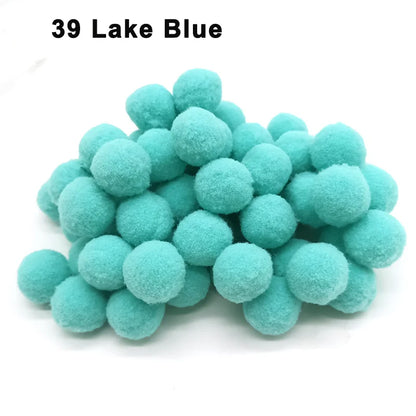 30-300Pcs Pom Poms Fluffy Soft Pompom Ball 8/10/15/20/25/30mm Handmade Sewing Craft DIY Kids Toy Christmas Weddinrg Decoratio