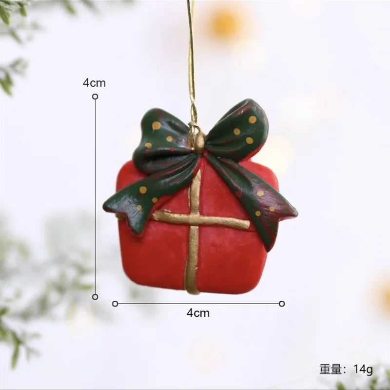 2022 Christmas Tree Decorations Christmas Resin Pendant Ornaments Home Decor DIY Kids Toys Gifts DIY Handmade Jewelry - D3