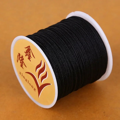 40m/lot 0.8mm Cotton Knotting Macrame Cord Nylon Thread String DIY Beading Braided Bracelet Jewelry Making - 01