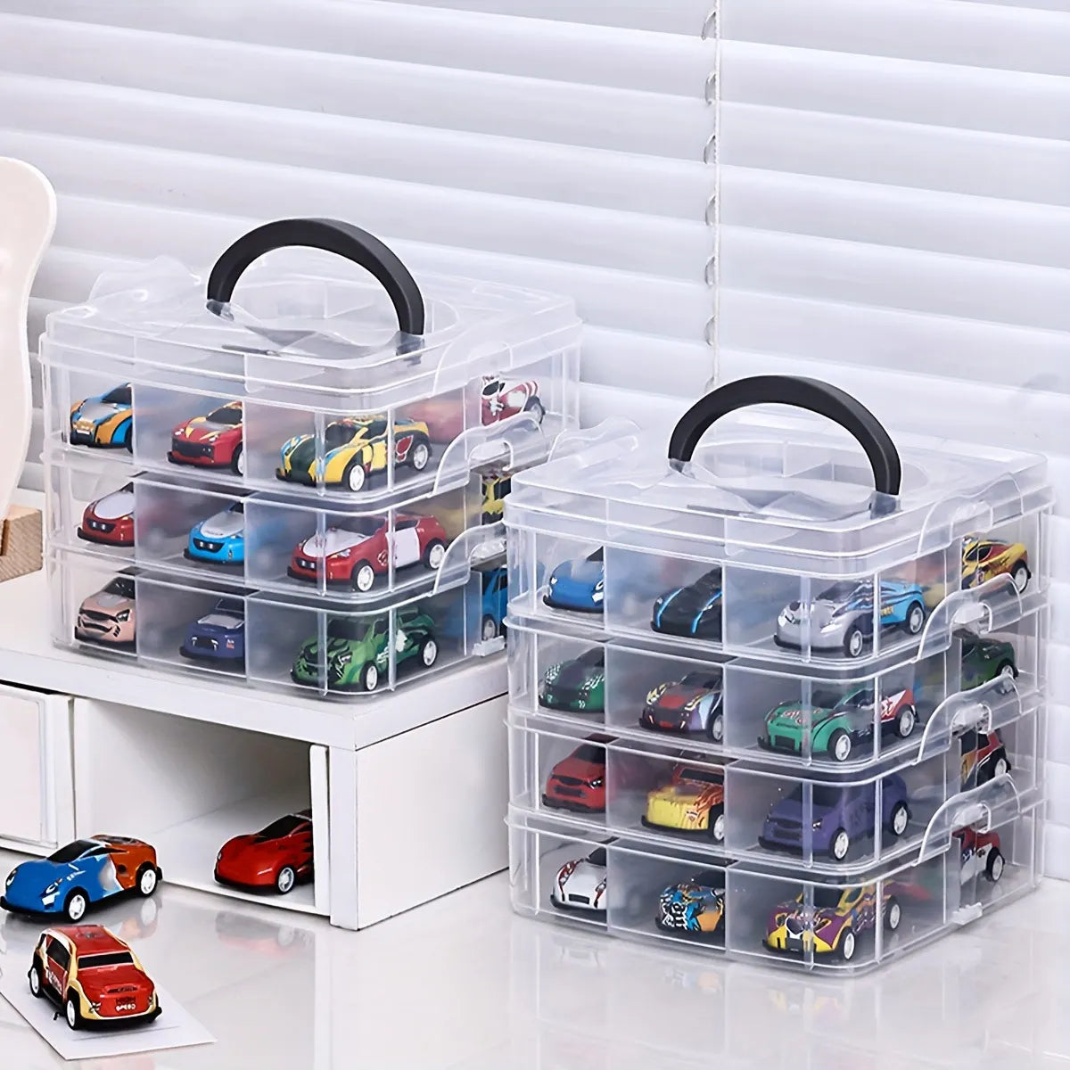 1pc Transparent and Minimalist Toy Storage Box, Dustproof and Moisture-Proof, Jewelry, Earrings, Portable Storage Box