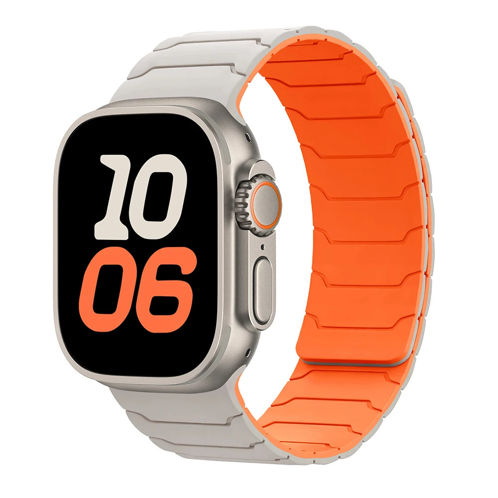 magnetic Strap For Apple Watch Band ultra 2 3 49mm 44mm 40mm 41mm 46mm 42mm 45mm 38 Silicone Bracelet IWatch Series 11 9 8 SE