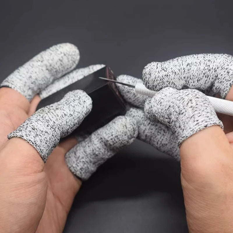 Level 5 Anti-Cut Finger Cover High-Strength Safety Flexible Anti Cut Fingertip Gloves Kitchen Tool Reusable and Durable