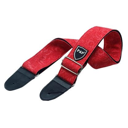 Guitar Strap Adjustable Widening Thickening Denim Cotton Guitar Belts for Electric Guitar Bass Ukulele Guitar Accessories - R