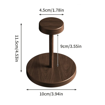 Walnut Colored Wooden Disposable Paper Cup Holder, Suitable for Household Coffee Corners, Kitchens, and Small Bar Counters